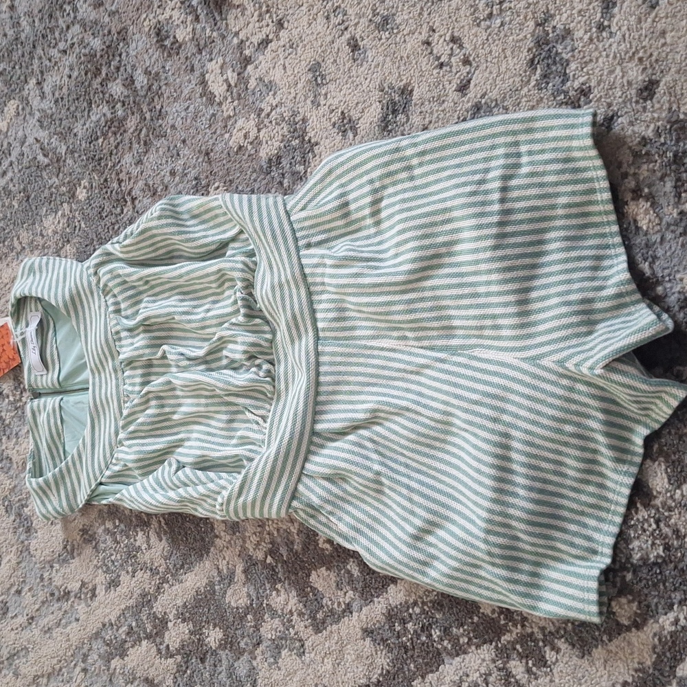 Lily Brown Jumper/romper Nwt